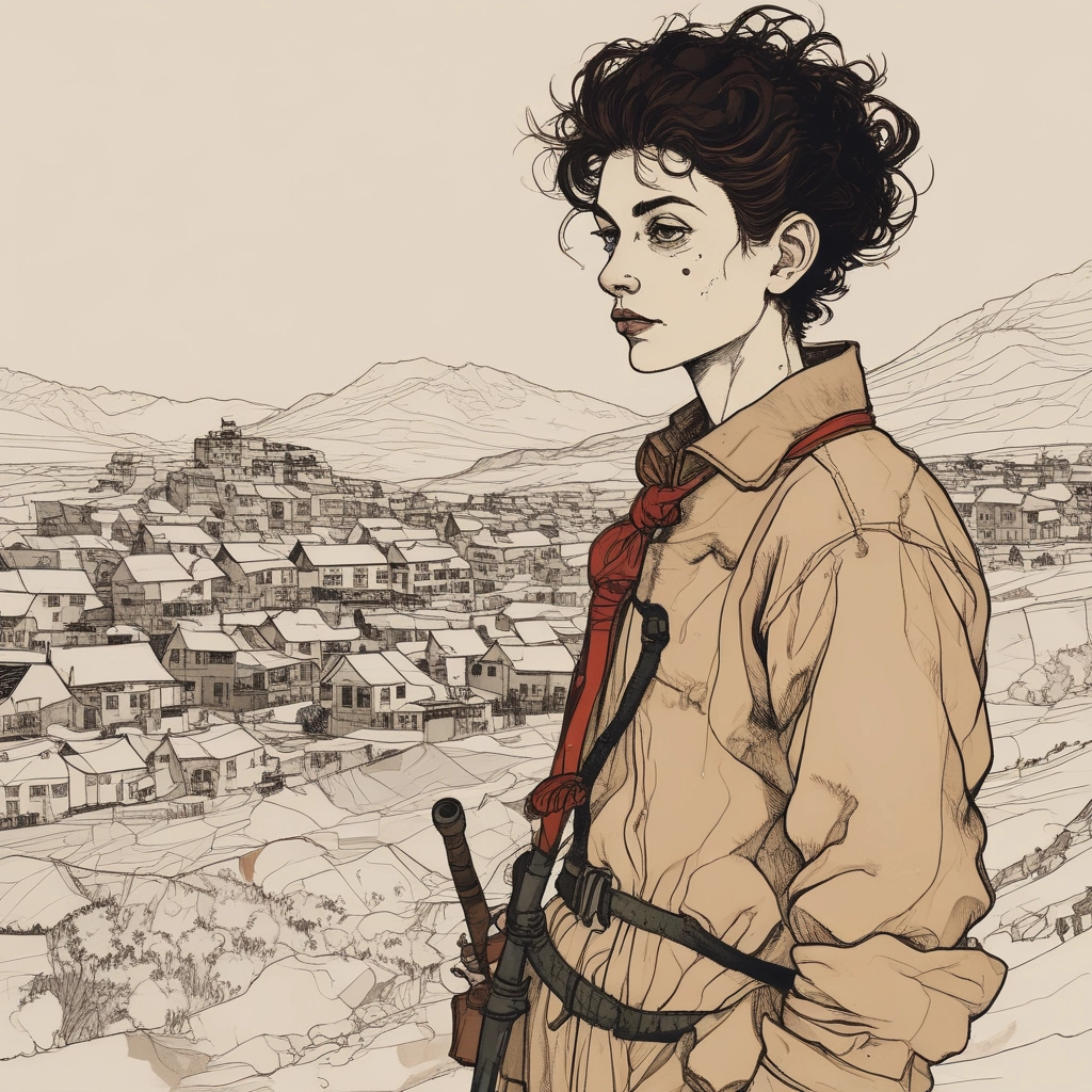 A close-up of an artist's hand sketching intense, raw lines on a textured canvas.